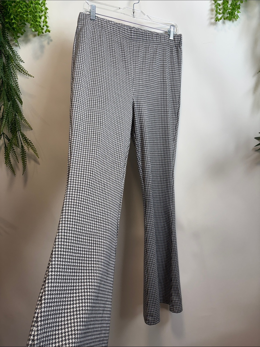 wild fable Black & White Houndstooth Flare Pants